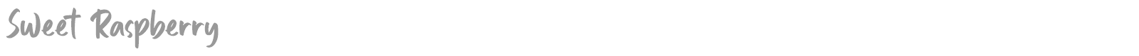 Sweet Raspberry font preview